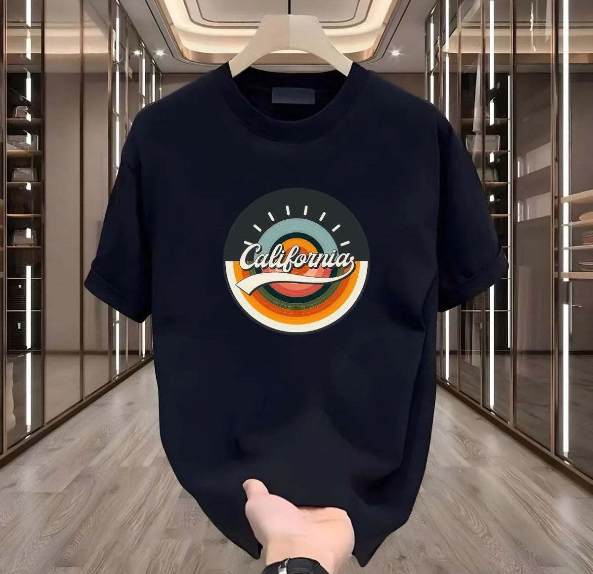 California Baskılı Tshirt