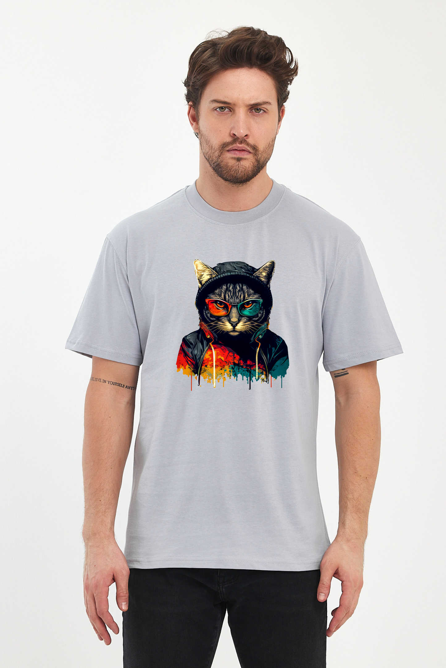 Kedi Baskılı Tshirt