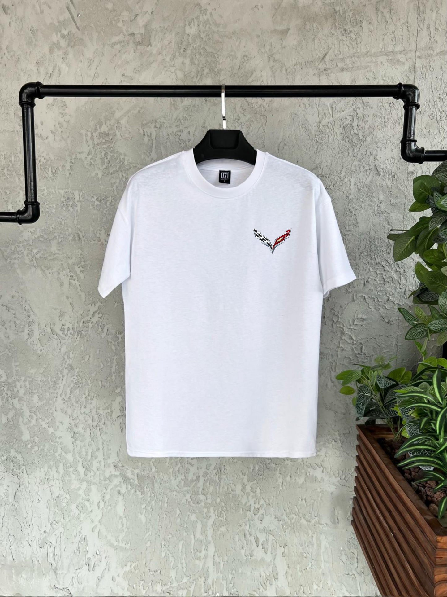 Corvette Baskılı T-shirt