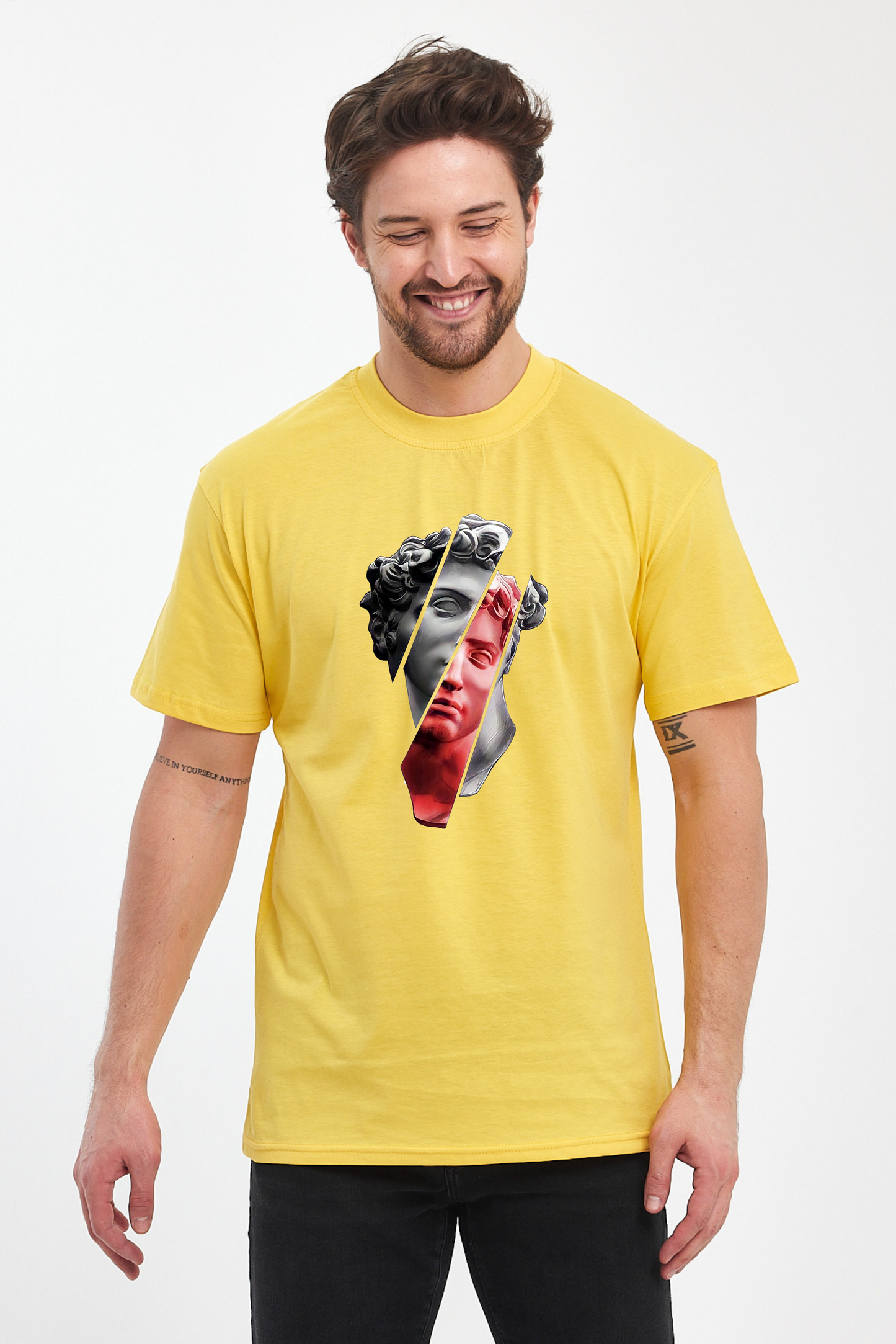 Heykel Baskılı Tshirt