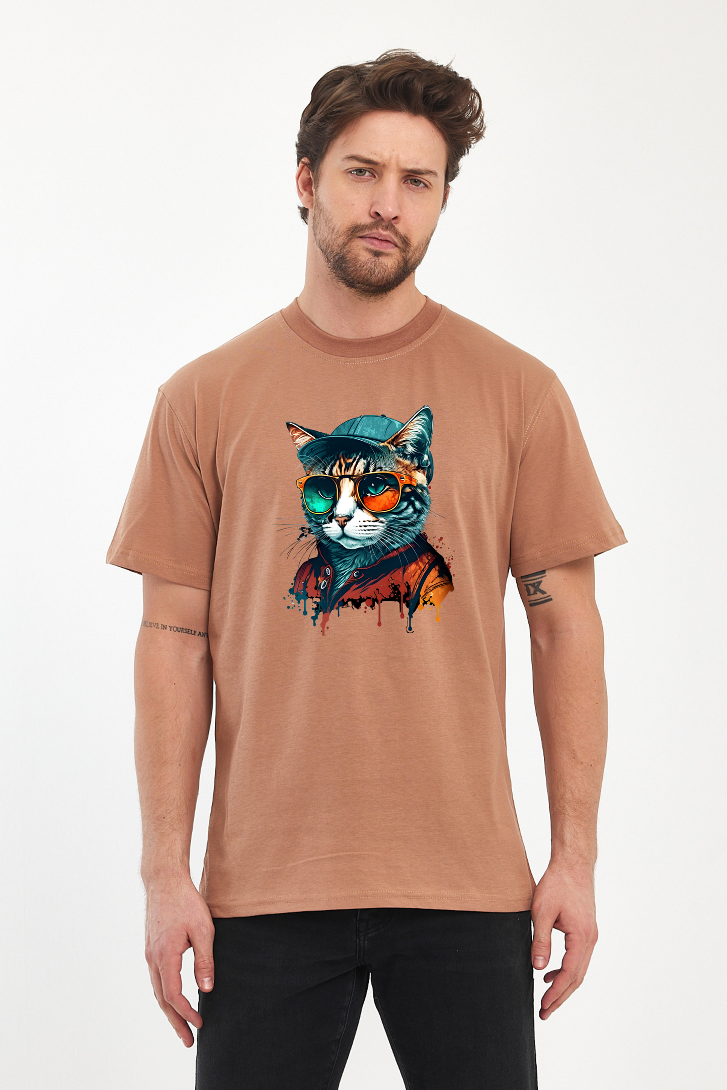 Kedi Baskılı Tshirt