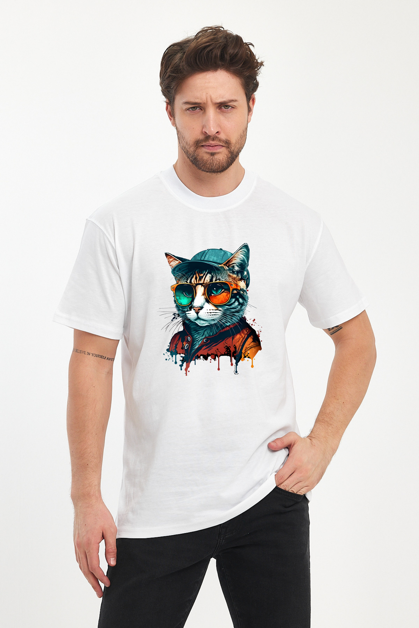 Kedi Baskılı Tshirt