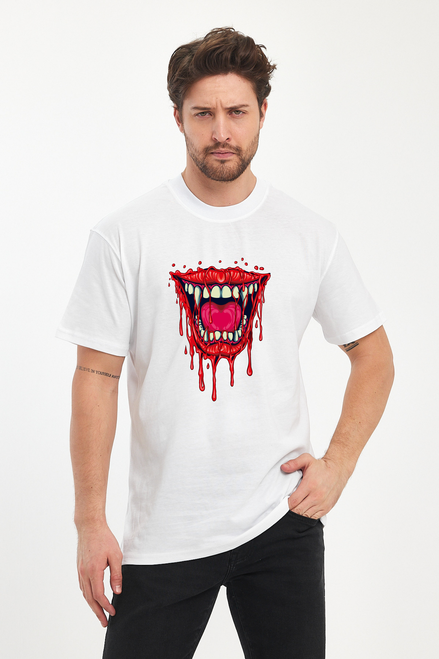 Red Smile Baskılı Tshirt