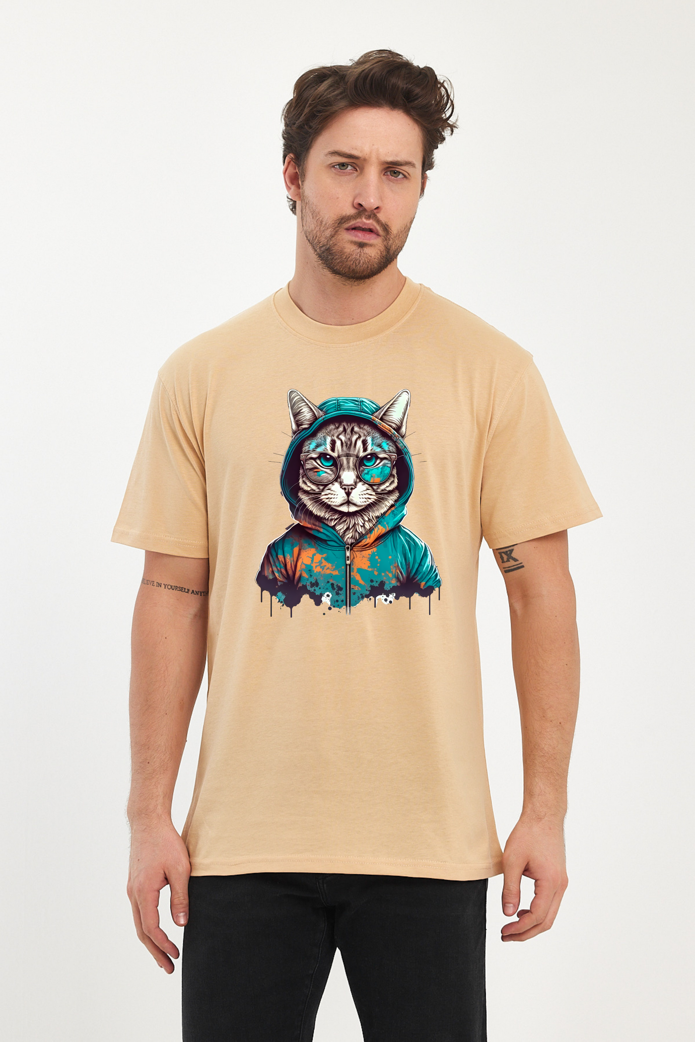Kedi Baskılı Tshirt