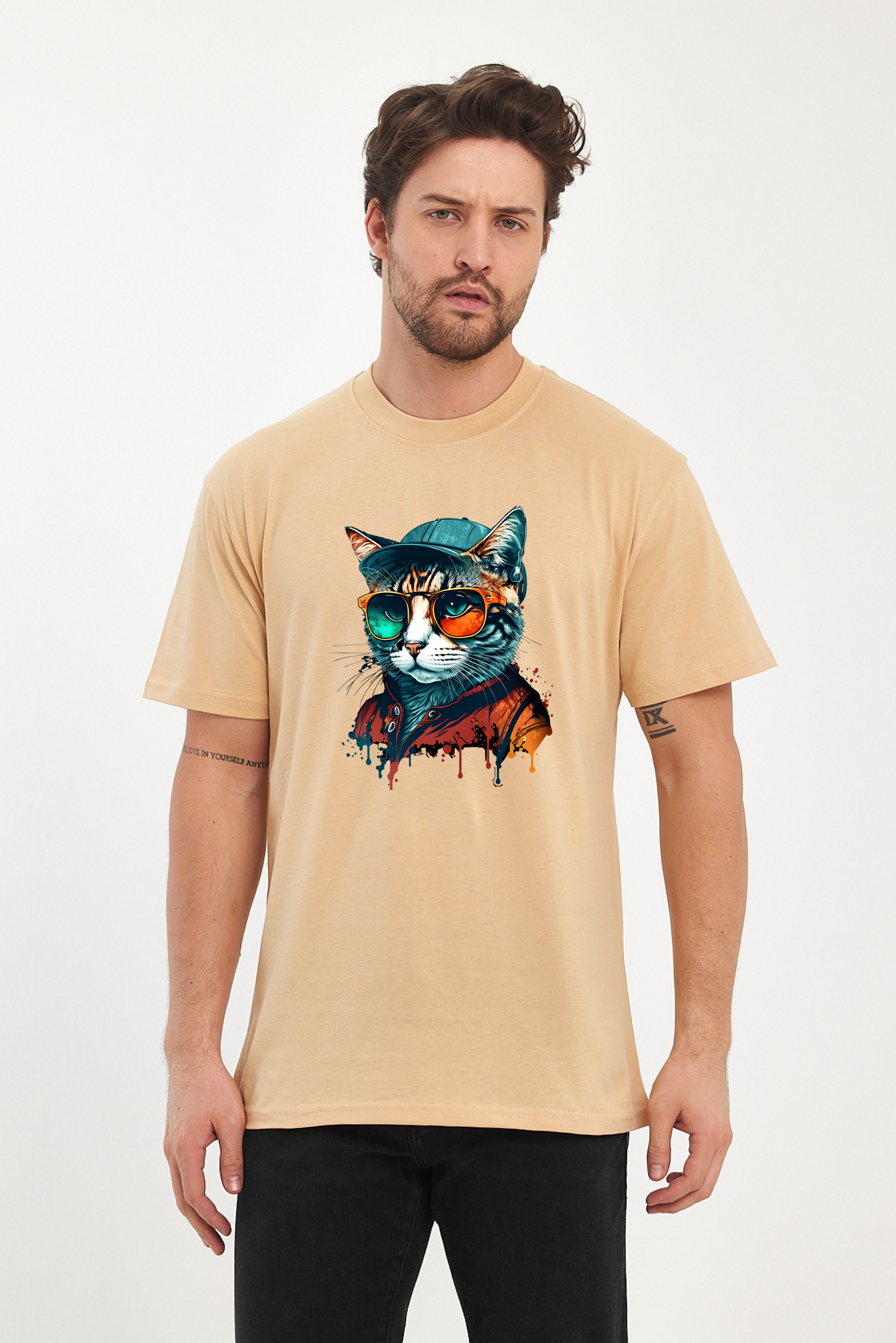 Kedi Baskılı Tshirt