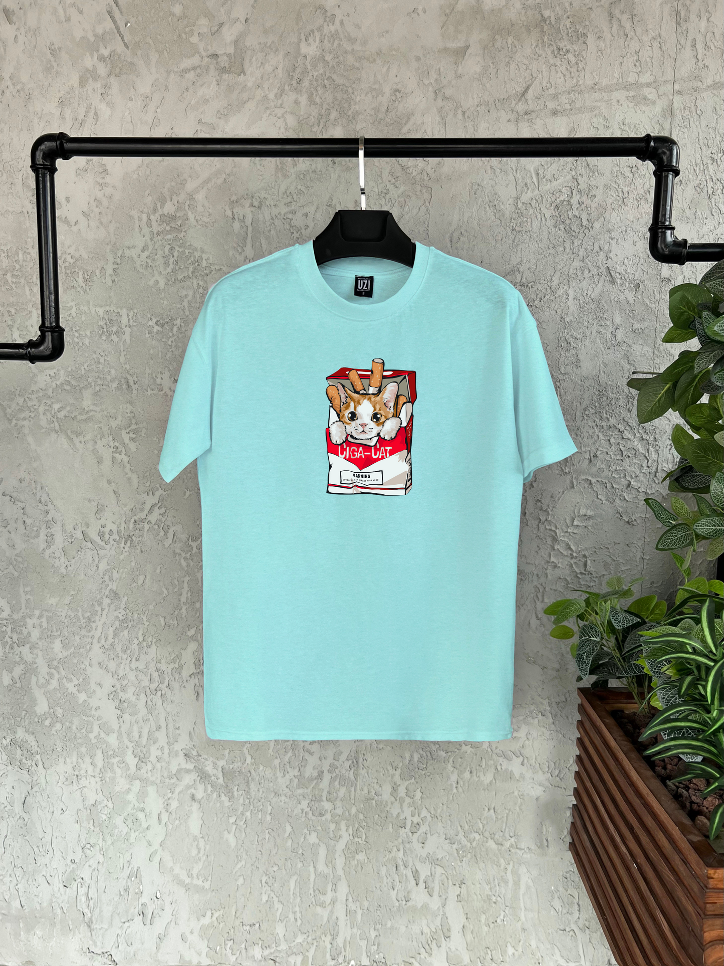 Ciga Cat Baskılı T-shirt