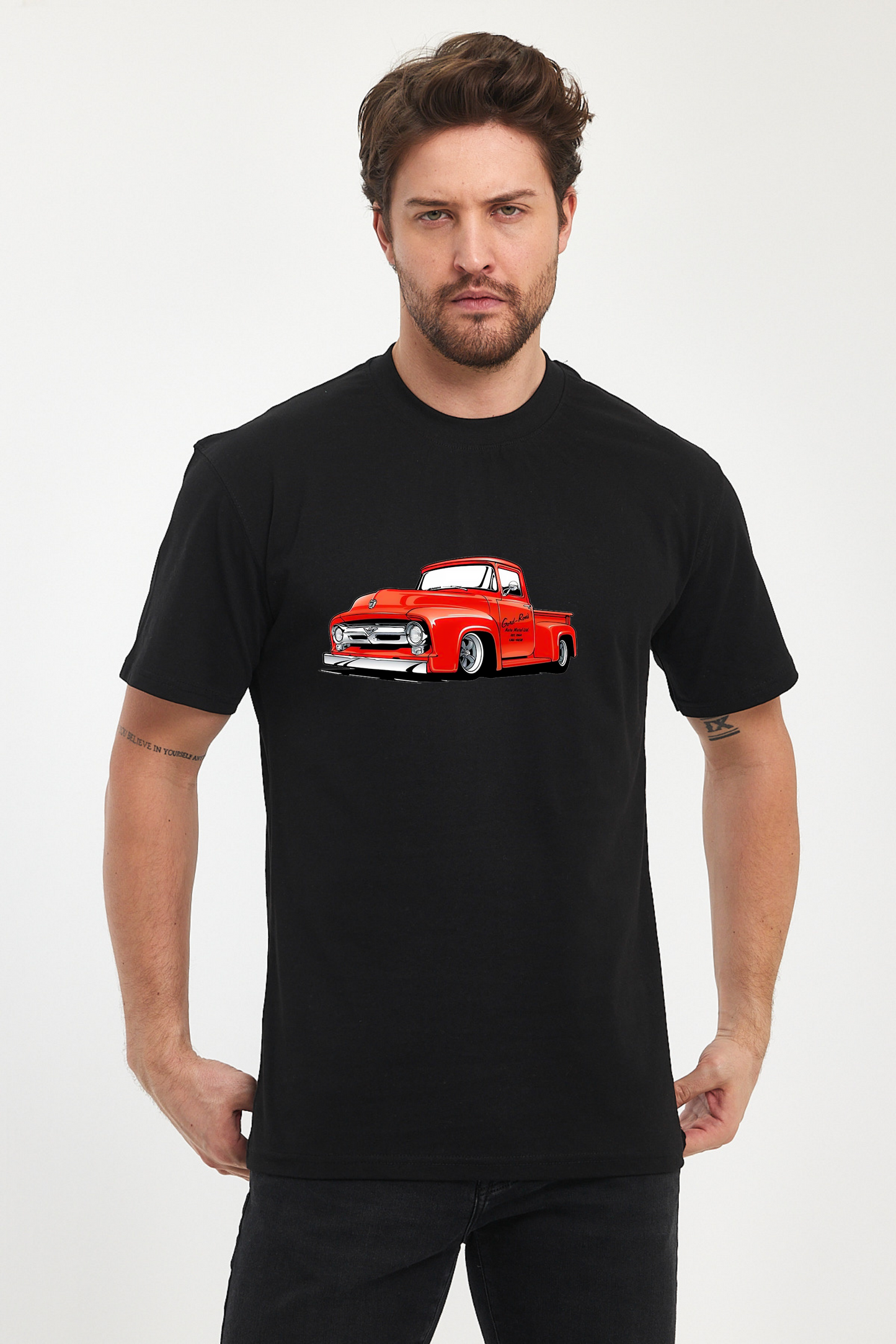 Red Car Baskılı Tshirt