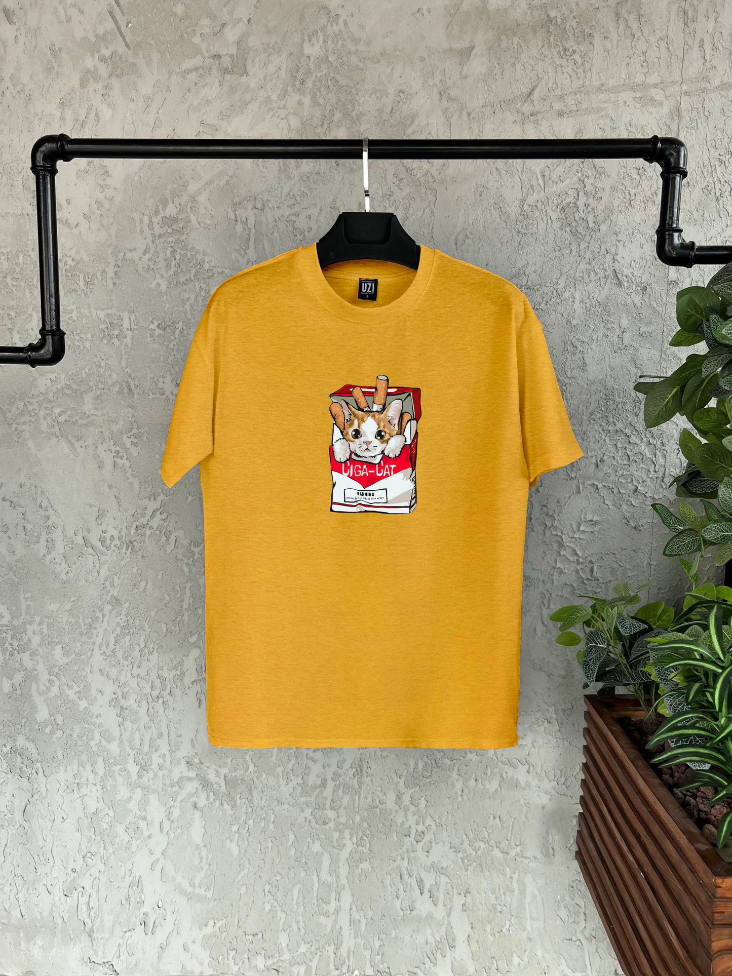 Ciga Cat Baskılı T-shirt