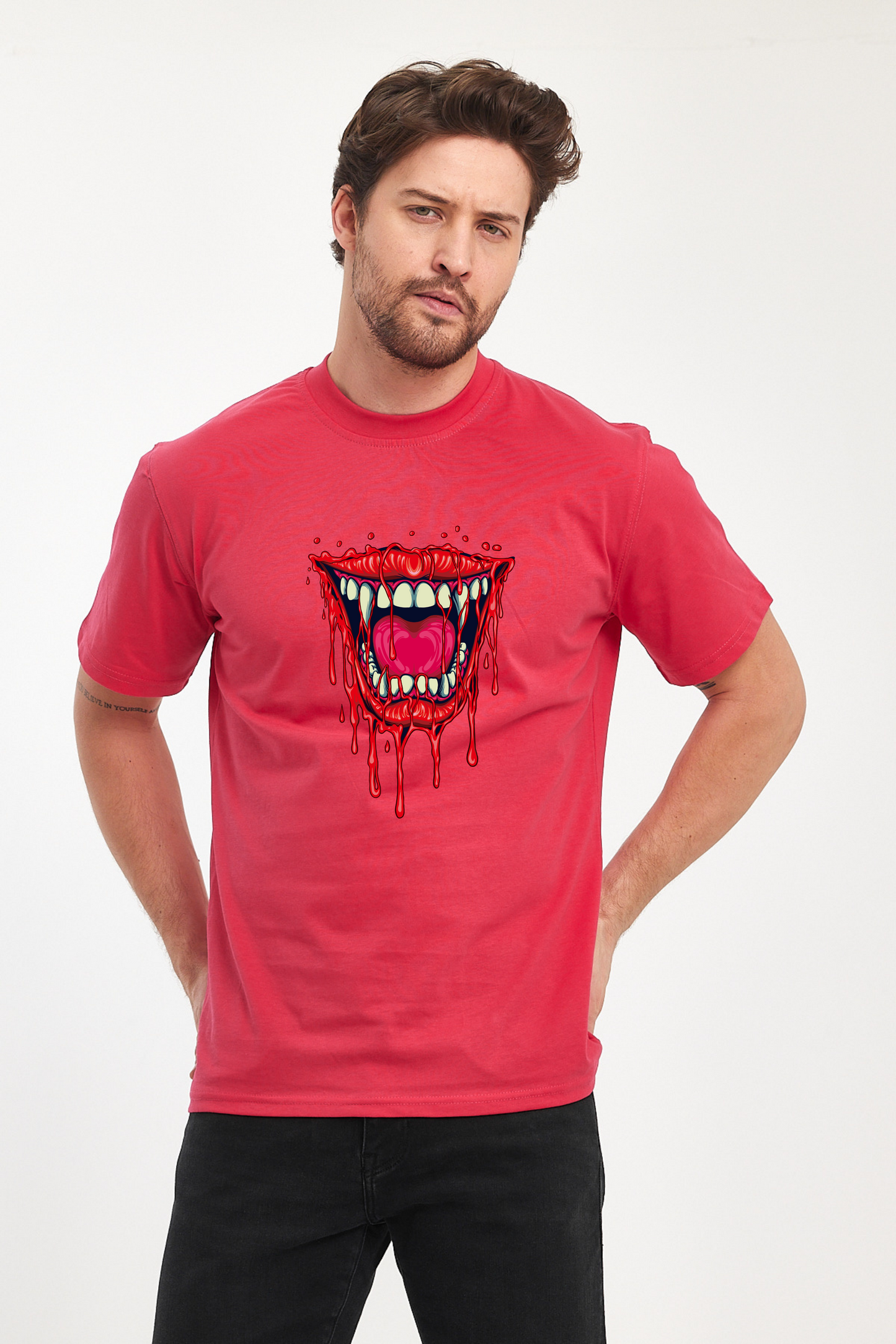 Red Smile Baskılı Tshirt