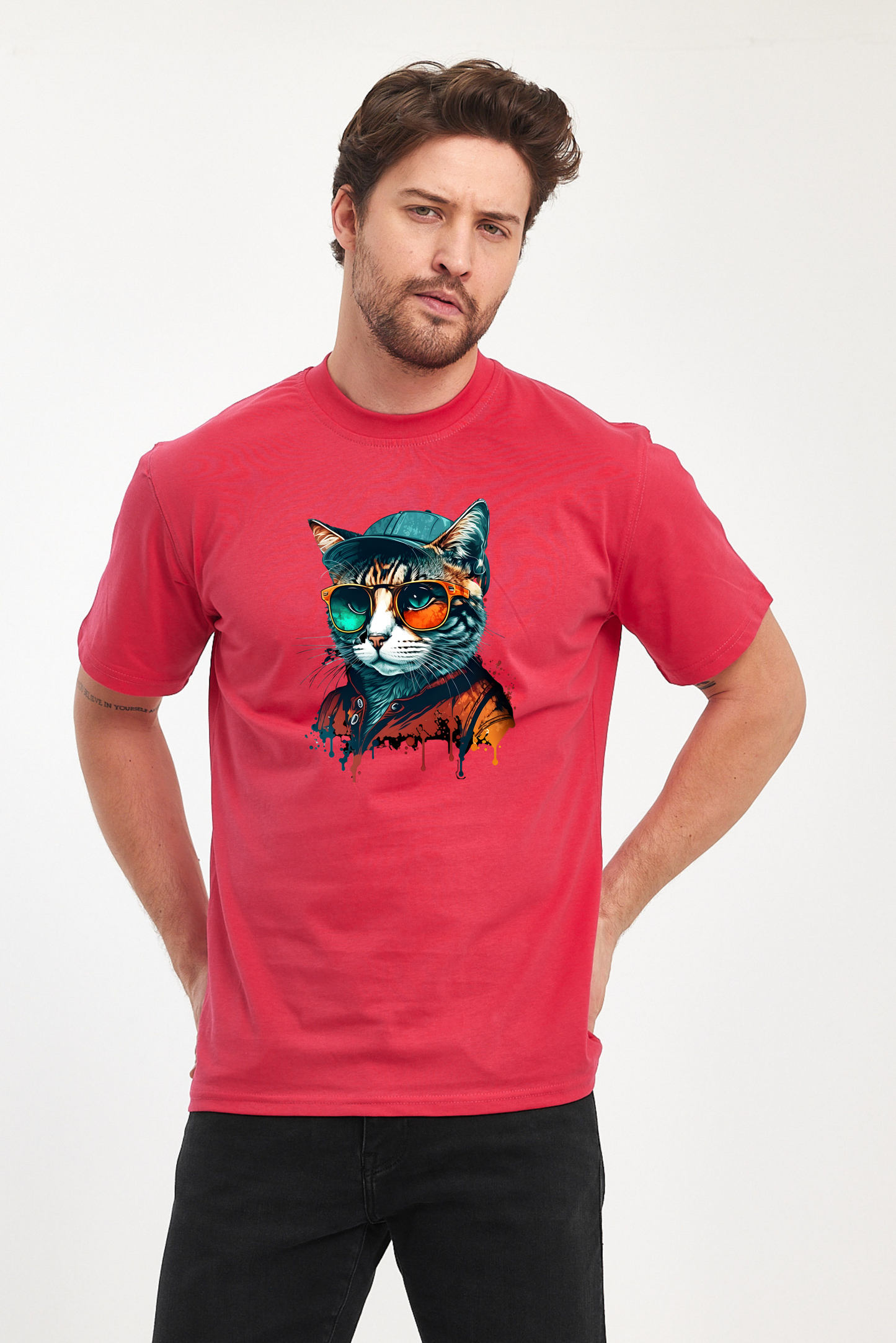 Kedi Baskılı Tshirt