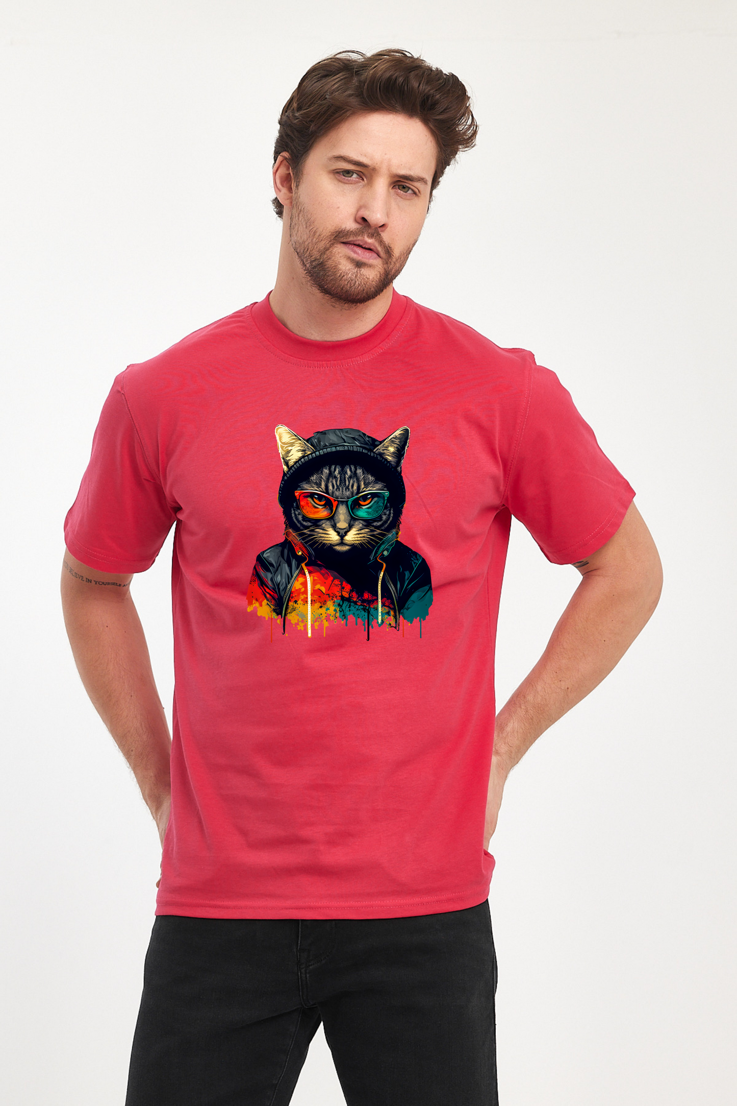 Kedi Baskılı Tshirt