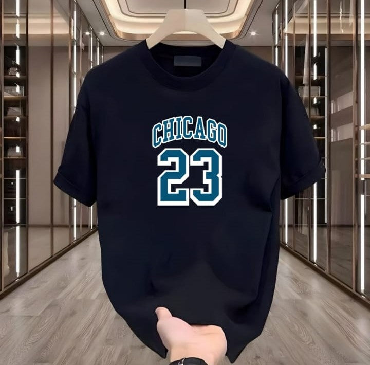 Beyaz Chicago 23 Baskılı Tshirt