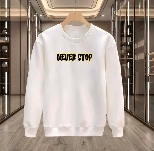 Never Stop Baskılı Sweatshırt / 3 al 2 öde