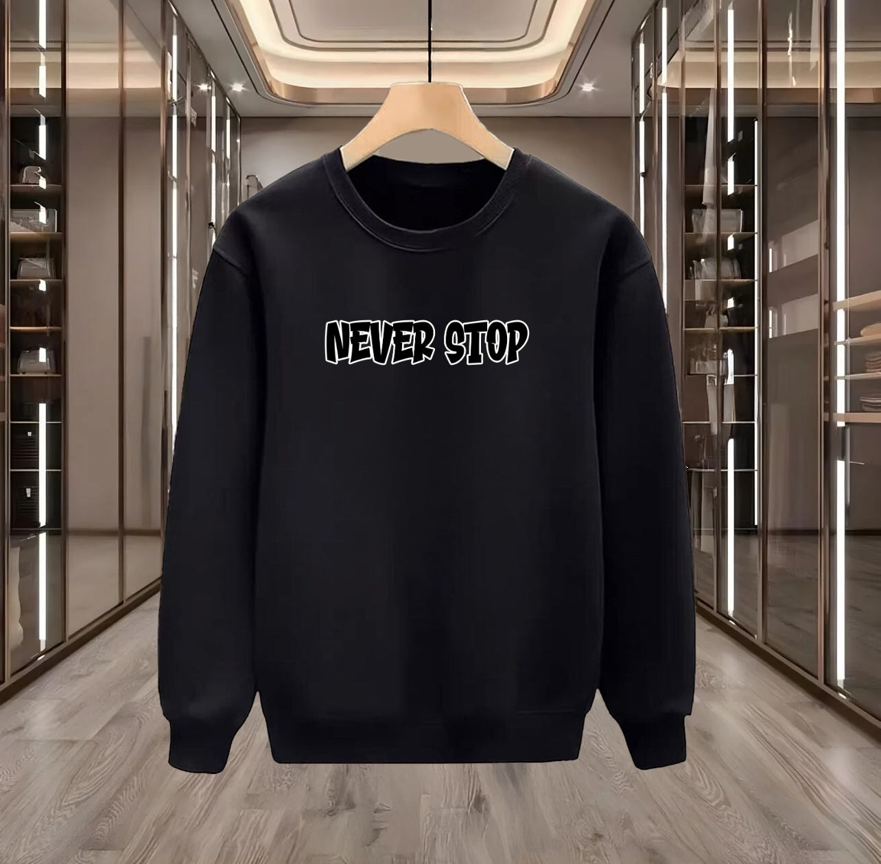 Never Stop Baskılı Sweatshırt / 3 al 2 öde