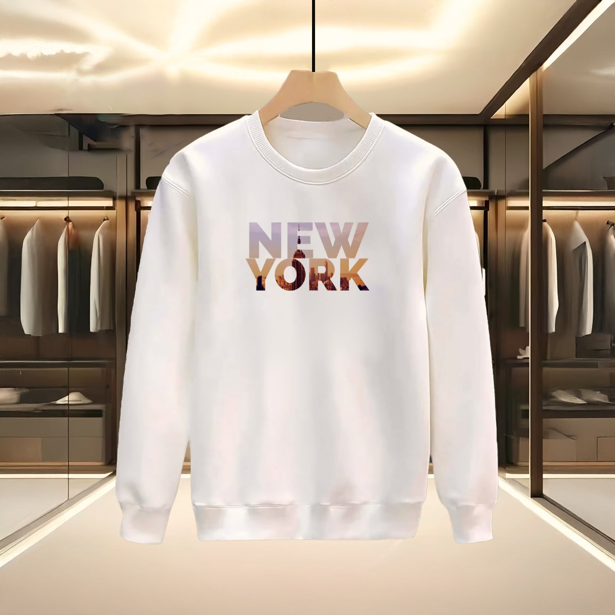 New York Baskılı Sweatshırt / 3 al 2 öde