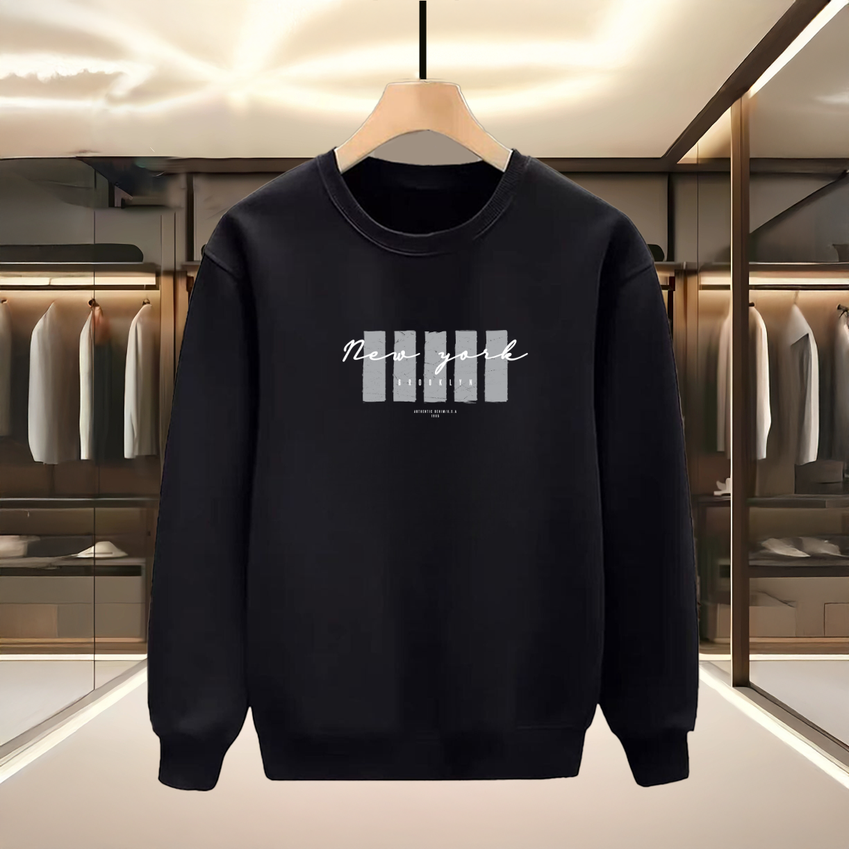 New York Baskılı Sweatshirt / 3 al 2 öde