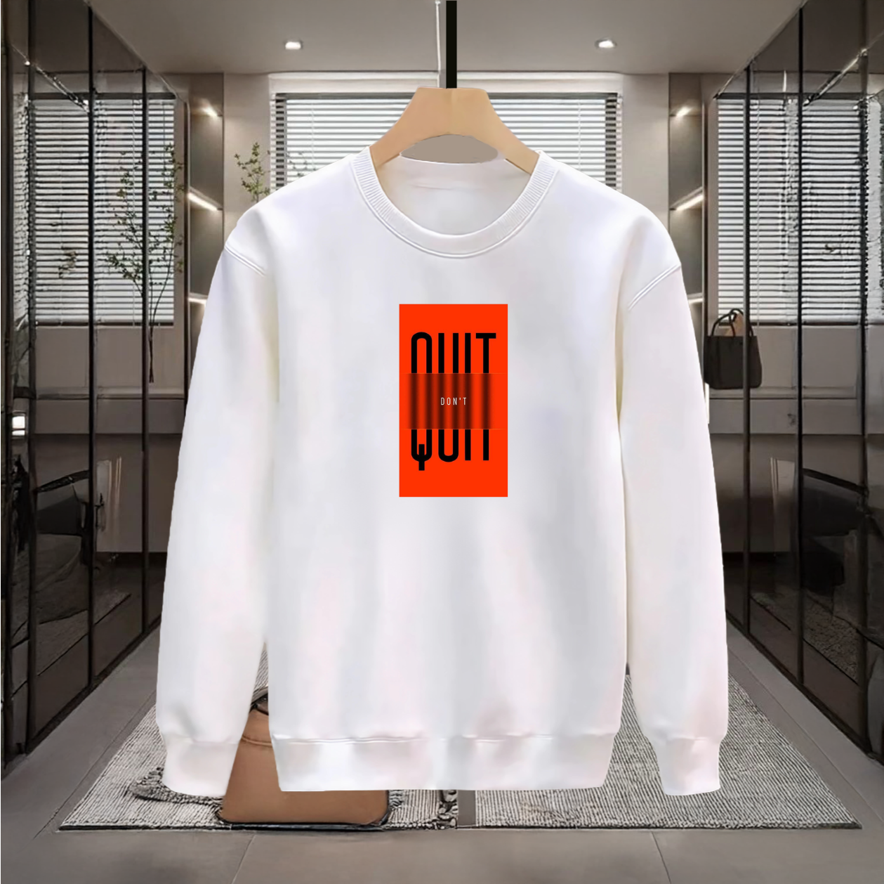 Dont Quit Baskılı Sweatshirt / 3 al 2 öde