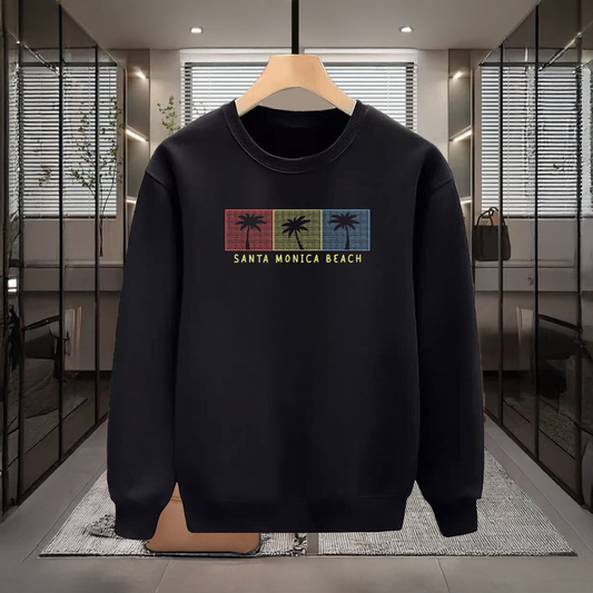 Santa Monica Beach Baskılı Sweatshirt / 3 al 2 öde