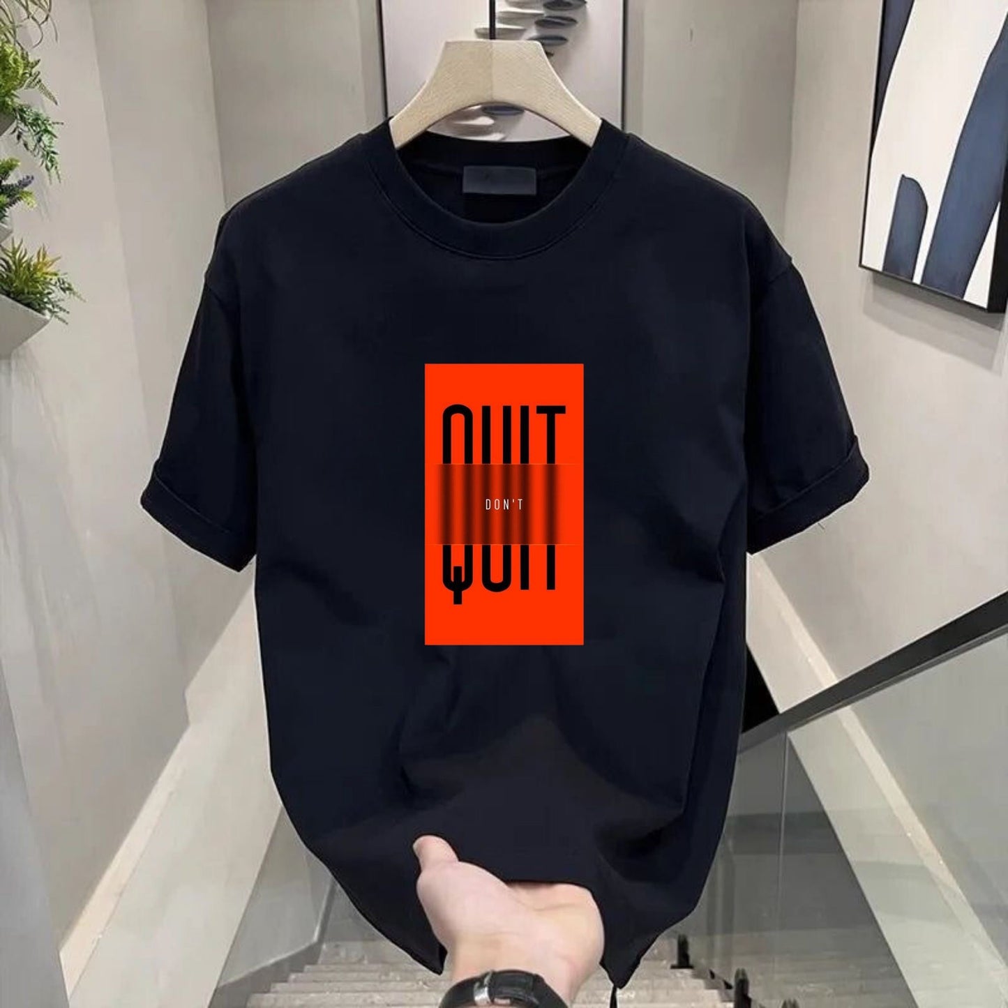 Dont Quit Baskılı Tshirt