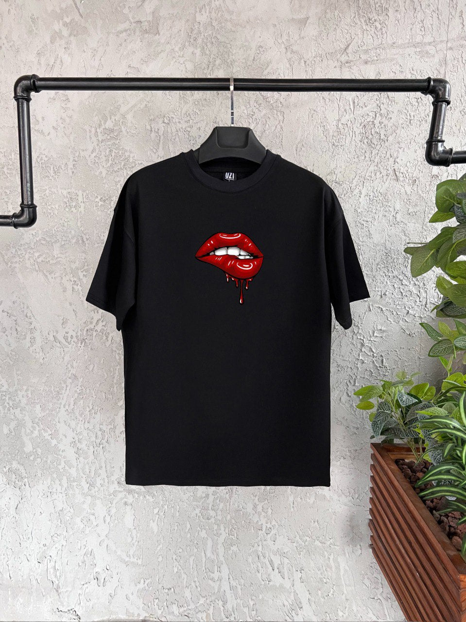 Lip Baskılı T-shirt