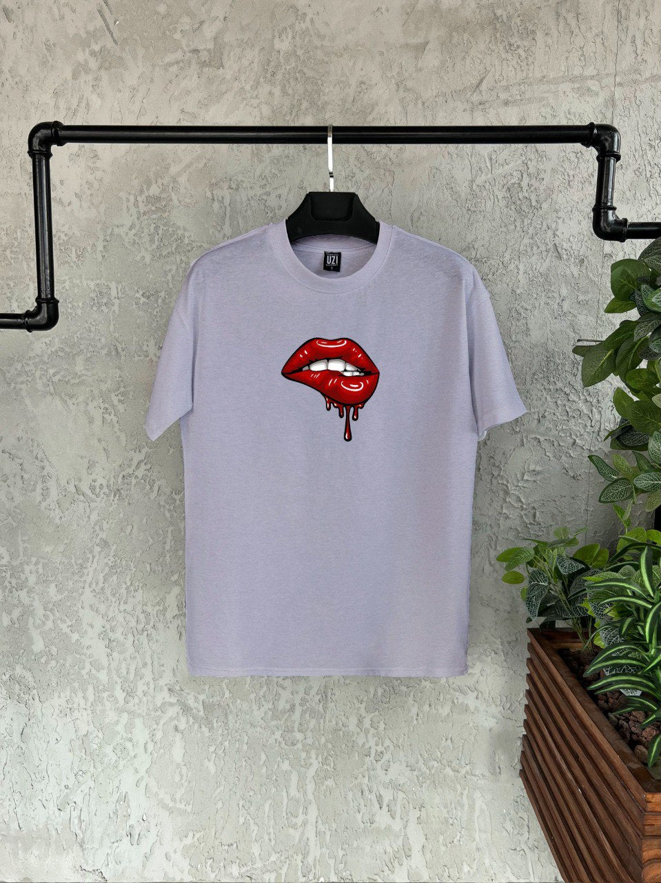 Lip Baskılı T-shirt