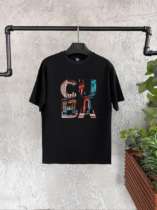 Cuba Baskılı Tshirt