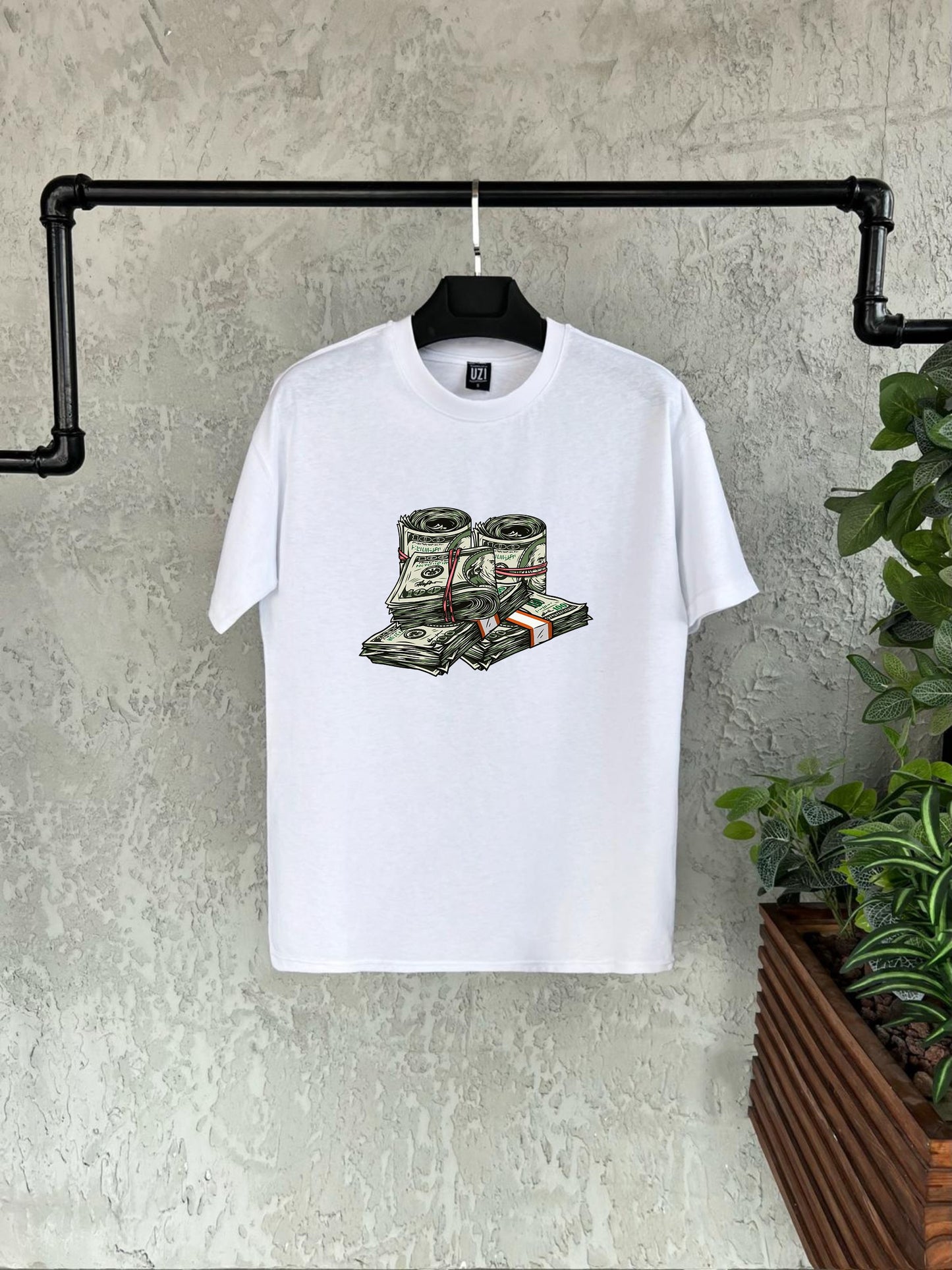 Dolar Baskılı Tshirt