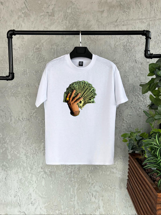 Elde Para Baskılı Tshirt