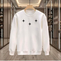 3 YILDIZ BASKILI BEYAZ SWEATSHİRT