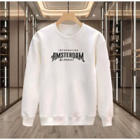 AMSTERDAM BASKILI BEYAZ SWEATSHİRT