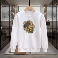 ASLAN BASKILI BEYAZ SWEATSHİRT