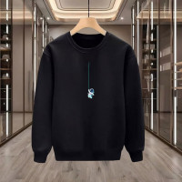 ASTRANOT BASKILI SİYAH SWEATSHİRT