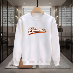 AUTUMN BASKILI BEYAZ SWEATSHİRT