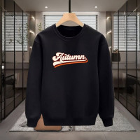 AUTUMN BASKILI SİYAH SWEATSHİRT