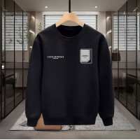 BRHND BASKILI SİYAH SWEATSHİRT