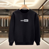 BRONX BASKILI SİYAH SWEATSHİRT