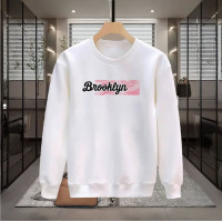 BROOKLYN BASKILI BEYAZ SWEATSHİRT