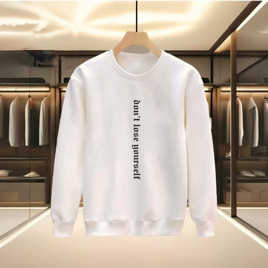 DON'T LOSE YOURSELF BASKILI BEYAZ SWEATSHİRT