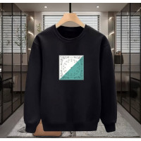 KARE ETNİK BASKILI SİYAH SWEATSHİRT