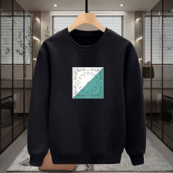 KARE ETNİK BASKILI SİYAH SWEATSHİRT KARE ETNİK BASKILI SİYAH SWEATSHİRT