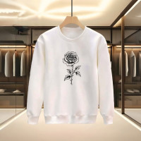 GÜL BASKILI BEYAZ SWEATSHİRT