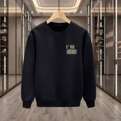 IM OK BASKILI SİYAH SWEATSHİRT IM OK BASKILI SİYAH SWEATSHİRT