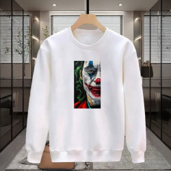 JOKER BASKILI BEYAZ SWEATSHİRT
