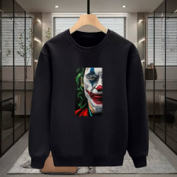 JOKER BASKILI SİYAH SWEATSHİRT