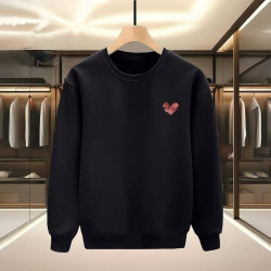 KALP BASKILI SİYAH SWEATSHİRT