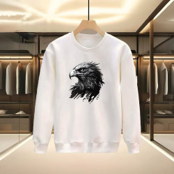 KARTAL BASKILI BEYAZ SWEATSHİRT KARTAL BASKILI BEYAZ SWEATSHİRT