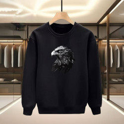 KARTAL BASKILI SİYAH SWEATSHİRT KARTAL BASKILI SİYAH SWEATSHİRT