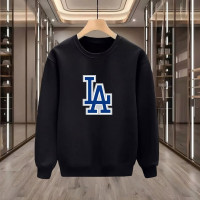 LA BASKILI SİYAH SWEATSHİRT