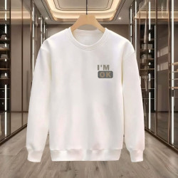 IM OK BASKILI BEYAZ SWEATSHİRT IM OK BASKILI BEYAZ SWEATSHİRT