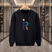 İR BASKILI SİYAH SWEATSHİRT